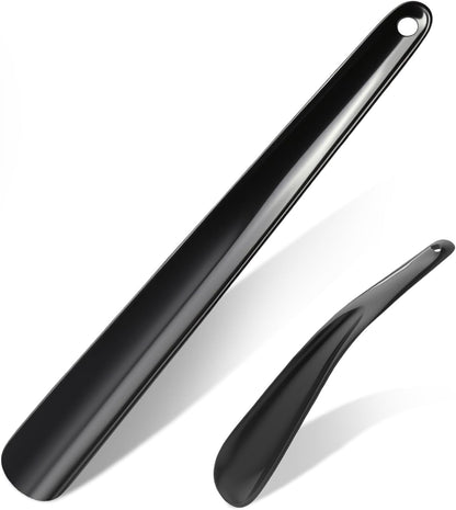 7.67" & 15.74" Shoe Horn, Shoe Horn Long Handle for Seniors | Small & Long Shoehorn Set for Men Women, Ergonomic Foot Care Aid with Lightweight Design, Shoe Spoon Helper