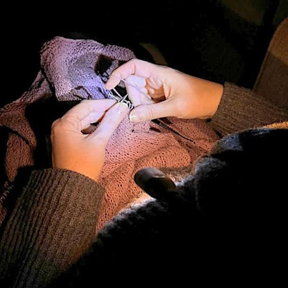 Lumos Knitting Light, Crafter Light Around Neck for Knitters and Crocheters, 3 Colors & Adjustable Brightness. Portable, Wearable, Rechargeable&Long Lasting (White)
