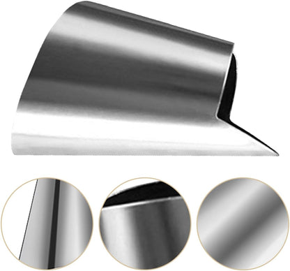 Zerodeko 20Pcs Stainless Steel Finger Guards for Vegetable Cutting and Peeling Nail Protectors for Safe Slicing Shredding Shelling and Kitchen Food Preparation