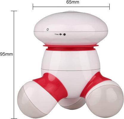 cotsoco Mini Handheld Massager, Portable Vibrating Body Massager with LED Light for Hand Head Neck Back Legs Arms Pain Release, Battery Operated to Use at Home, Office, Travel,As Gifts