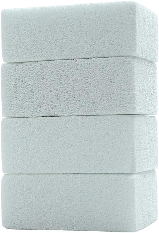 Magic Blackstone Griddle Scraper，4 Pack Gray Stone Cleaning Block Clean Brick for Grill, Removing Stains BBQ，Pool, Racks, Baking Steel, Oven, Flat Top Cookers, Utensils, Exfoliation Dead Skin, Toilet