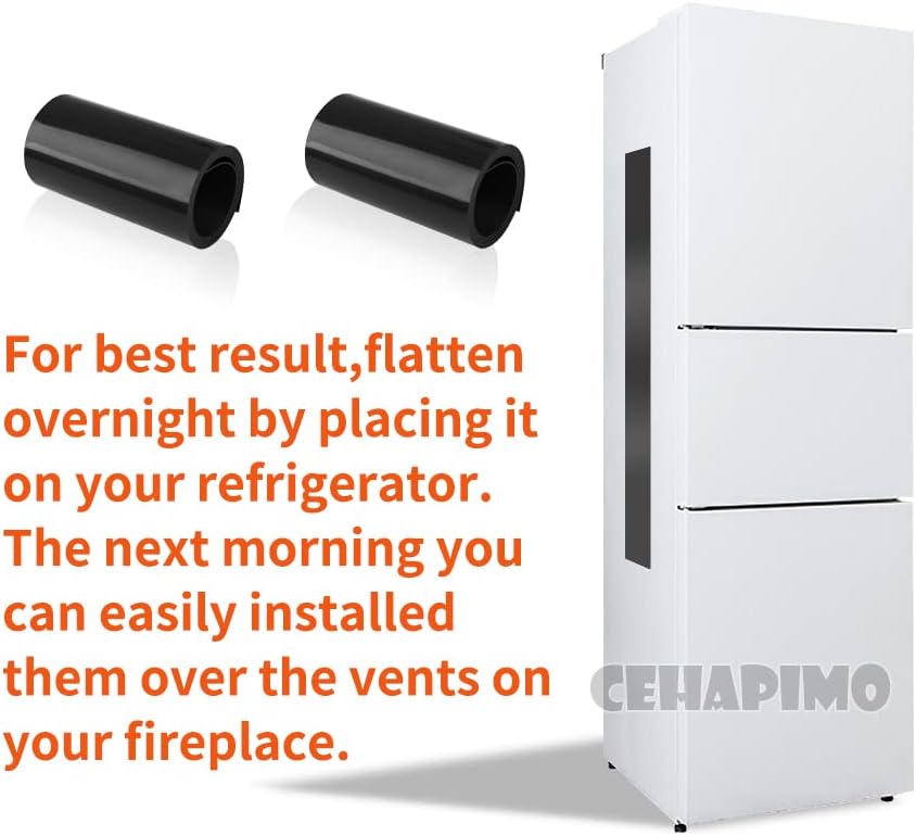 Fireplace Magnetic Vent Covers(36" L x 6" W)-Magnetic Fireplace Draft Stopper