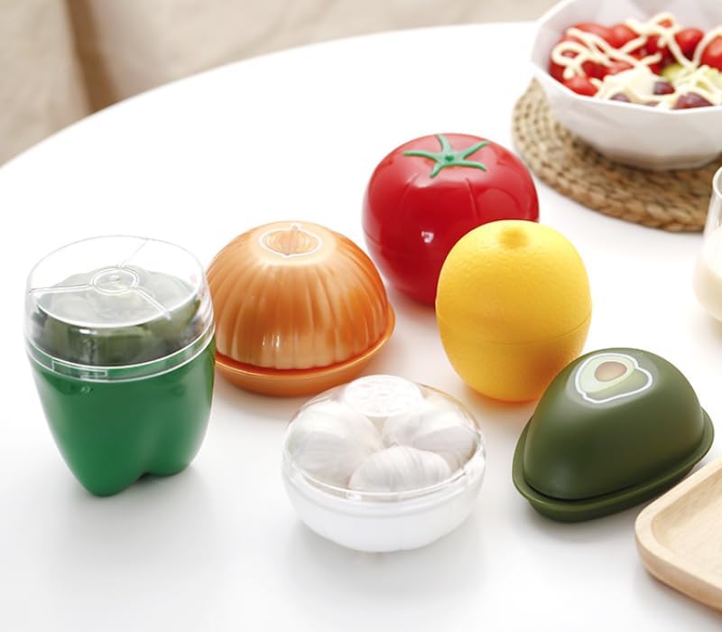 2 Pack Avocado Storage Containers Reusable Refrigerator Avocado Saver Container Keep Avocado Fresh for Leftover Avocado Storage Holder for Fridge