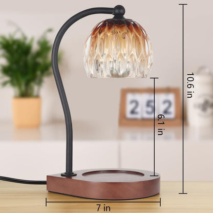 Dimmable Candle Warmer Lamp with Timer Adjustable Height for Scented Jar Candles Electric Candle Wax Melt Warmer for Home Decor Christmas Birthday Gifts for Women Mom(Hummingbird)