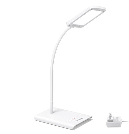 TROND Desk Lamp, Dimmable Eye-Caring Table Lamp, Memory Function, Black | 3 Color Modes 7 Brightness Levels, Flexible Gooseneck, Touch Control, Desk Light for Home Office Dorm Room Essentials