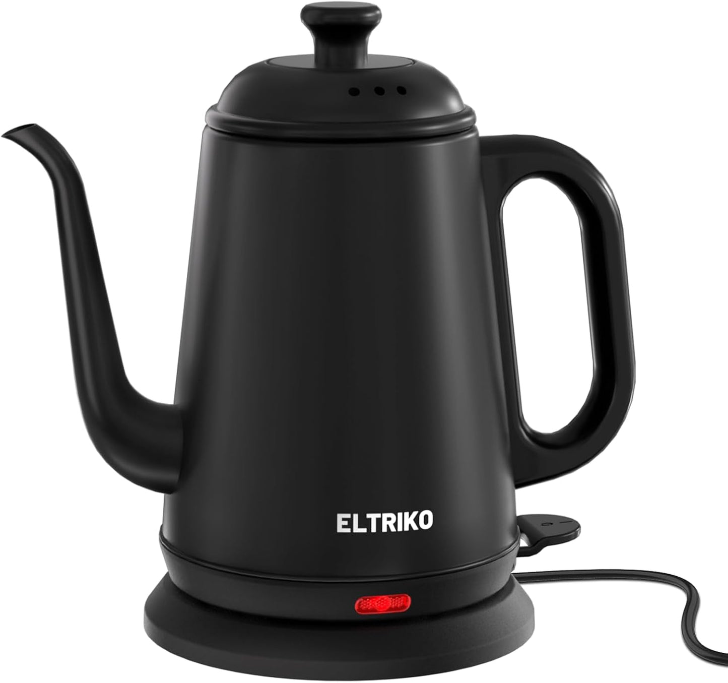 1L Gooseneck Electric Kettle for Pour Over Coffee & Tea | 1000W Fast Heating, Food-Grade Stainless Steel, Auto Shut-Off & Boil-Dry Protection, BPA-Free, Black