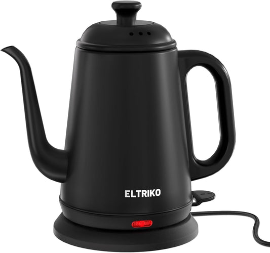 1L Gooseneck Electric Kettle for Pour Over Coffee & Tea