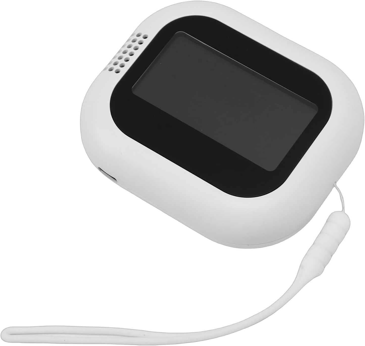 Alarm Clock for Heavy Sleepers, Rechargeable 1800mAh TypeC Dual Alarm 3-Level Vibration Vibrating, Bed Shaker with Child Lock, DST for Travel and Home Use (White) (White)