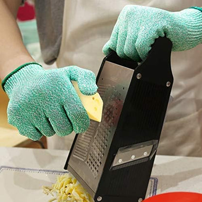 Evridwear Cut Resistant Gloves Food Grade Level 5 Kitchen Safety Protection (Medium, Pink)