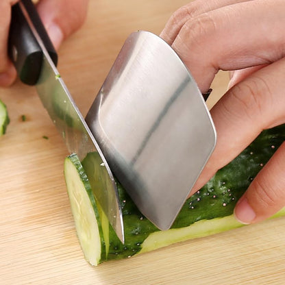 2pcs Stainless -guard Cutting Finger Guards Grater Safety Holder Finger Protectors Cutting Protector Chopping Finger Guards Knuckles Vegetable Protective Cover