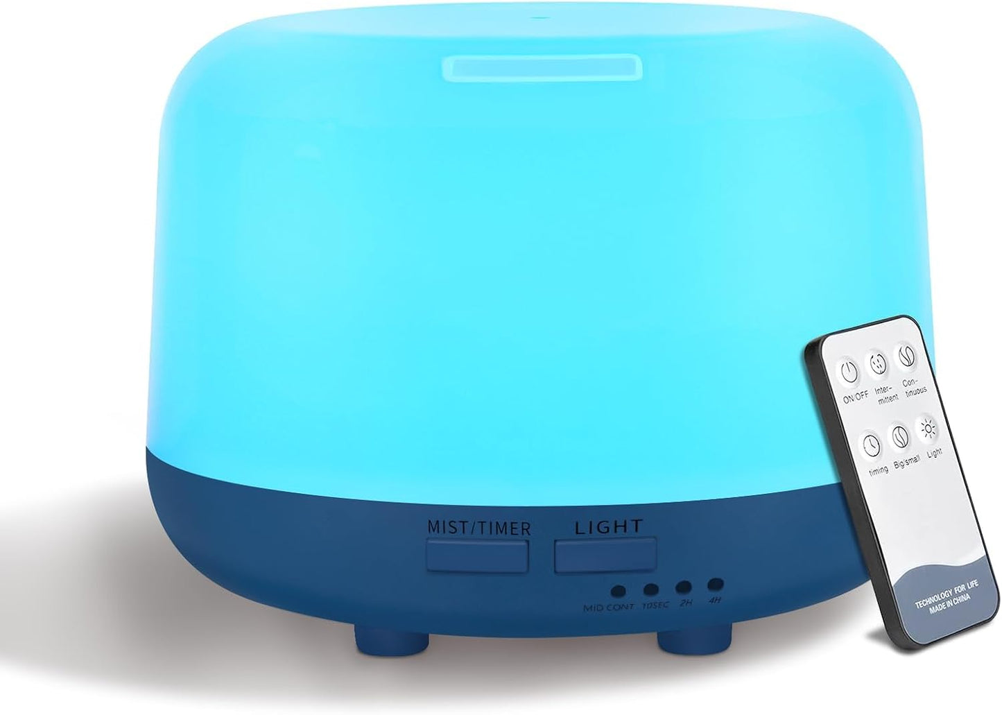 300ML Essential Oil Diffuser, Remote Control Ultrasonic Aromatherapy Oil Diffusers Cool Mist Humidifier, Waterless Auto-Off and 7 LED Light Colors for Bedroom, Yoga, SPA, Baby