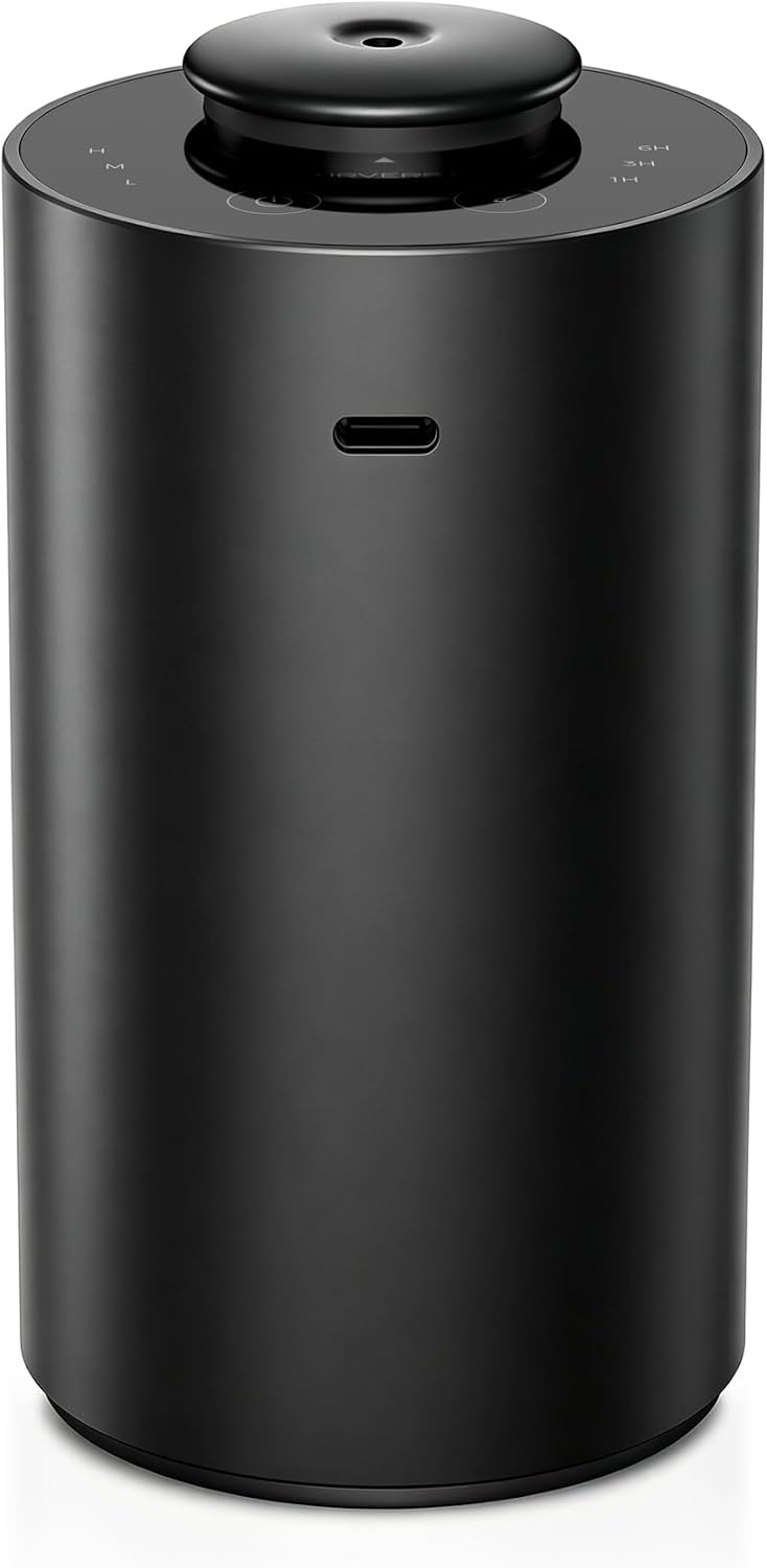 Airversa ANX Waterless Diffuser for Essential Oil for Home, Room, Black