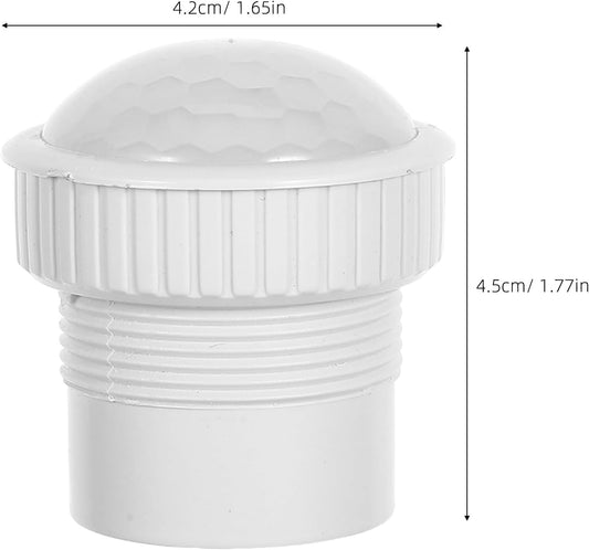 BESPORTBLE 2pcs Motion Sensor Light Shade with High Transparency Plastic Housing, Sturdy Design with High Sensitivity Detection for Outdoor Public Area Lighting and Parking Lot Lighting
