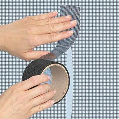 FLYZZZ Window Screen Repair Kit Tape, 79.4 in Waterproof Screen Repair Tape, 3-Layer Strong Adhesive Window Screen Doors Repair Patch Tape Suitable for Covering Holes&Tears Instantly