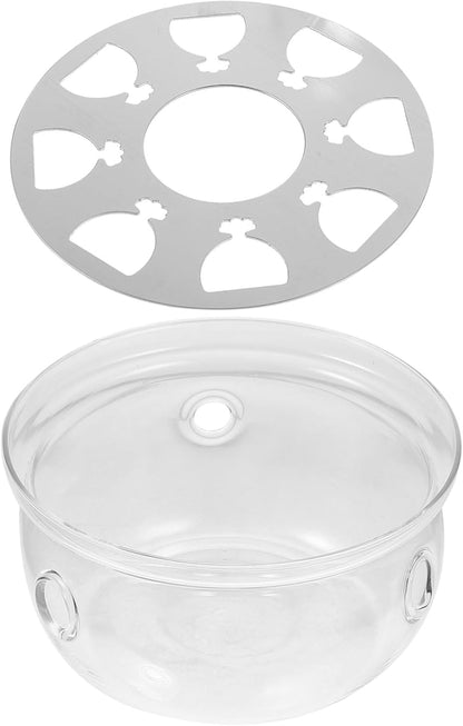 LIFKOME Scented Tea Glass Pot Kettle Candle Warmer Heater Tea Warmer Holder Mini Water Kettle Strainer Stand Kettles Small Kettle Coffee Teapot with Warmer Mini Cup Teapot Warmer Cups for