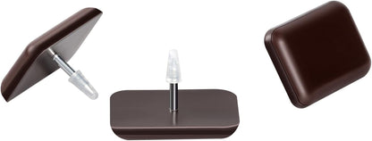 1" Nail on Furniture Sliders (24 Pack) - Furnigear Heavy Duty PTFE (Teflon) Chair Sliders Glides Wooden Furniture Movers Move Your Furniture Easily & Safety - Best Chair Leg Floor Protectors