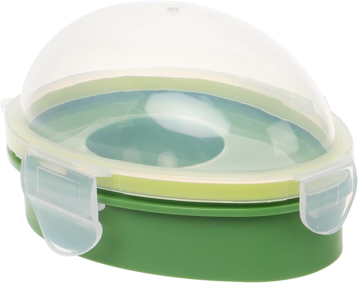 DOITOOL Avocado Keeper, Avocados Storage Container, Reusable Saver Holder, Silicone Fridge Container for Freshness, Refrigerator Vegetable Case Saver, Clear Box for Vegetarians