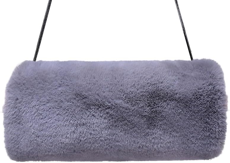 Faux Fur Hand Muffs for Women Winter Warm Arm Hand Warmer Gloves Arms Warmer Fluffy Warm Faux Fur Muffs with Strap