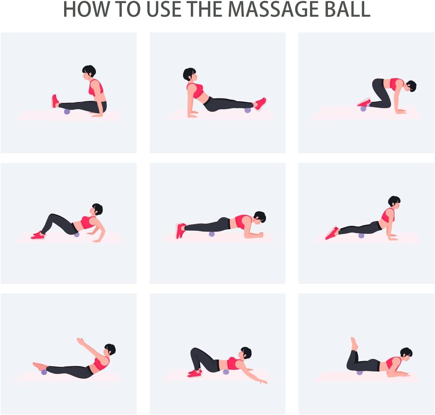 Hard Peanut Massage Ball, Double Lacrosse Massage Ball. Deep Tissue Massage Roller Mobility Ball for Physical Therapy Myofascial Release Muscle Relaxer Acupoint Massage (Blue) | Mobility Massager Tool for Deep Tissue Physical Therapy Myofascial Release