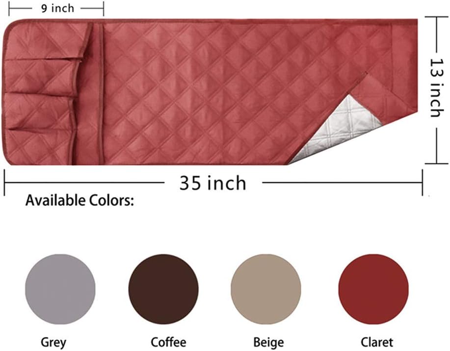 Couch Sofa Armrest Organiser Arm Chair Caddy Bedside Storage Pocket with 8 Pockets TV Remote Holder Bed Storage Pocket Bag for Cellphone Tablet Notepad Book Magazines DVD Glasses