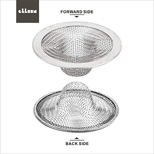 Sink Strainer,Drain Hair Catcher for Bathroom Bathtub Drains(2.75" / 1") | Bathroom Sink Drain Strainer,2PCS Drain Mesh Baskets for Laundry, Mop Pool, RV Sink