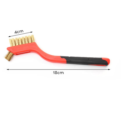 3pcs Nylon Cleaning Brushes Small Wire Brush Set for Cleaning Rust Removal in Holes