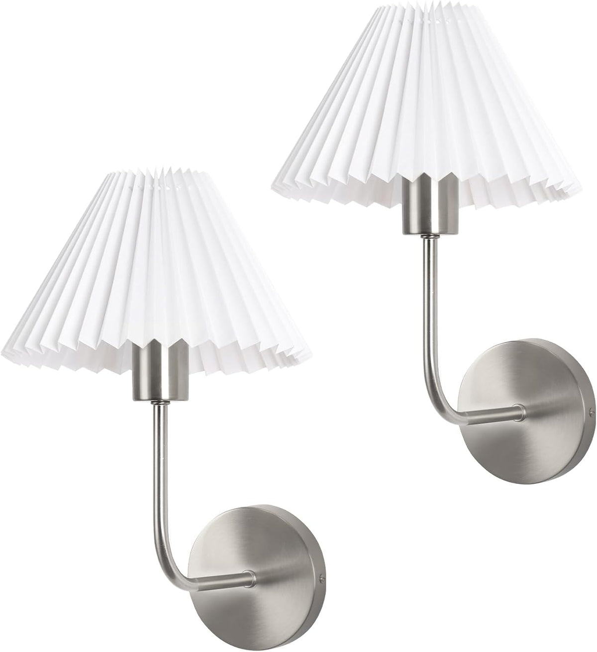 Rechargeable Battery Operated Wall Sconce Sets of 2, 15 Colors Wireless gooseneck Black Wall Lights Fixture with Dimmable Bulbs and Remote, Not Hardwired Wall Mounted Lamps for Bedroom Living Room