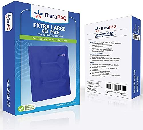 Reusable Ice Packs for Injuries – 14 x 11 Flexible Gel Ice Pack for Knee, Back, Shoulder Pain Relief, Soft Cold Compress for Swelling, Hot & Cold Therapy