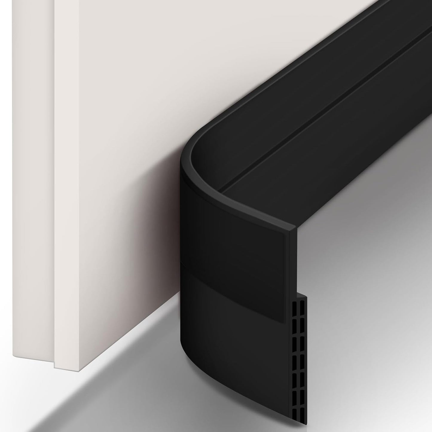Ohuhu Door Draft Stopper, 1" Wide Adhesive Weather Stripping Seal, 39" | self-adhesive silicone, for interior exterior doors, 3-layer soundproof, save energy, blocks drafts, noise, light, dust, bugs