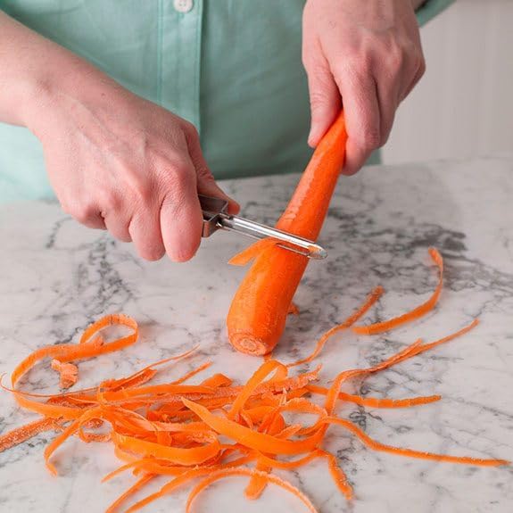 Rocky Mountain Goods Classic Stainless Steel Potato Peeler – Sharp Vegetable Hand Peeler for Kitchen – Ergonomic Design – Dishwasher Safe