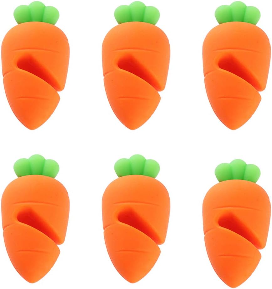 Spill-proof Lid Lifter for Soup Pot Kitchen Restaurant Tools Silicone Heat Resistant Shelf Keeping Lid Open Cooking Assistant (Pack of 6)