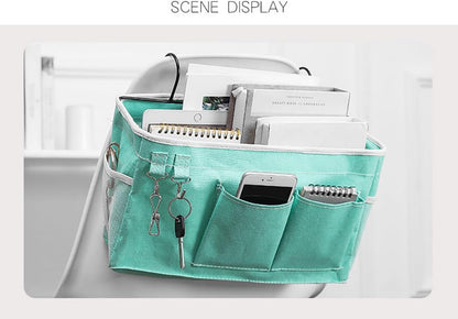 Bunk Bed Organizer, Bedside Caddy Hanging Bed Organizer Storage Bag With Pockets, for College Dorm Rooms Bed, Hospital Bed, Baby Bed Rails,Fishing Chair 14.2 * 4.5 * 7.7inch,Flower