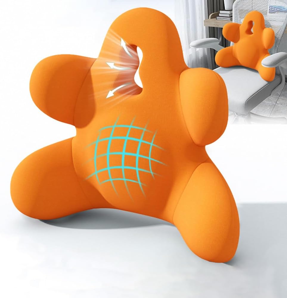 Lumbar Support Pillow for Office Chair, Back Support Pillow for Car, Chair