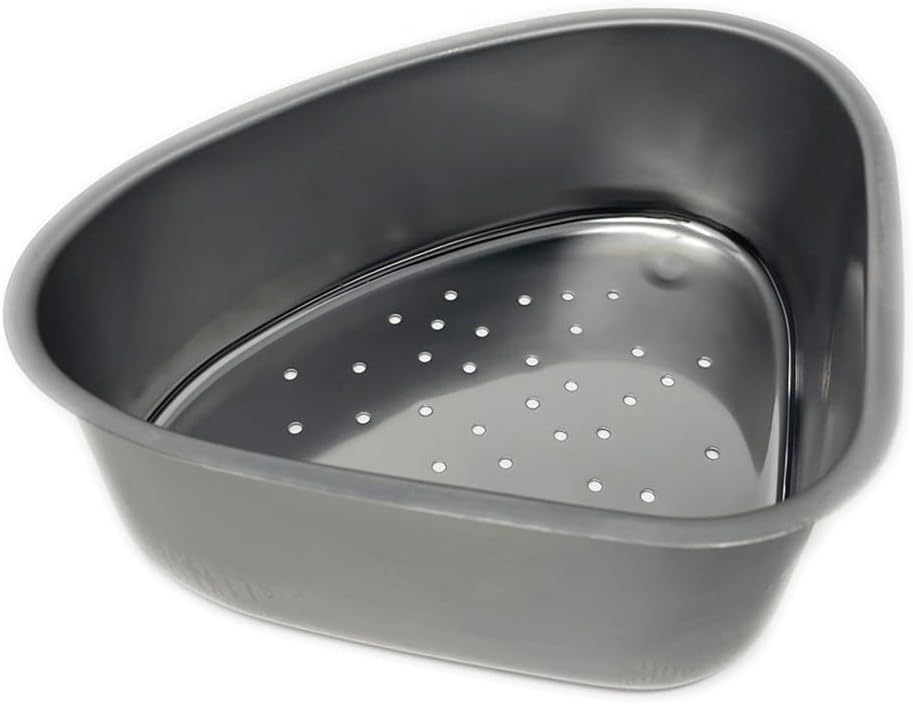 Better Houseware Triangular Kitchen Sink Drain Basket for Food, Sink Food Catcher Basket for Washing Vegetables & Fruits Corner Sink Strainer