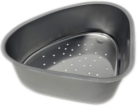 Better Houseware Triangular Kitchen Sink Drain Basket for Food, Sink Food Catcher Basket for Washing Vegetables & Fruits Corner Sink Strainer