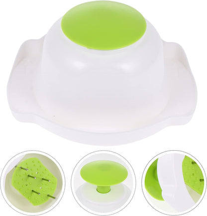 1pc Food Slicer Safety Holder Multi-function Finger Guard for Cutting of Vegetables Fruits Cheeses Meats Pink White Easy to Clean Kitchen Tool