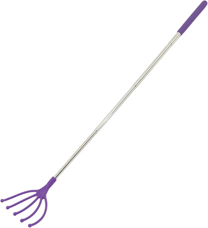 Silicone Back Scratching Tool Extendable Telescopic Back Scratcher Skin Safe Bristle Claw Back Scratcher with Folding Handle