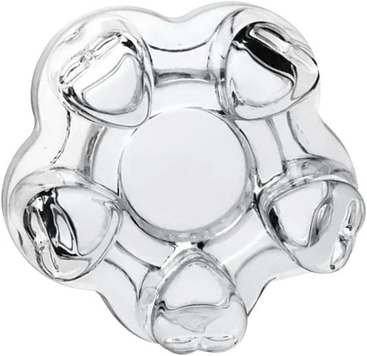 VOSAREA Heart Shape Glass Tea Pot Warmer Base with Heat Preservation and Candlestick Function, Creative Stylish Glass Base for Tea Pot Heating and Warmth