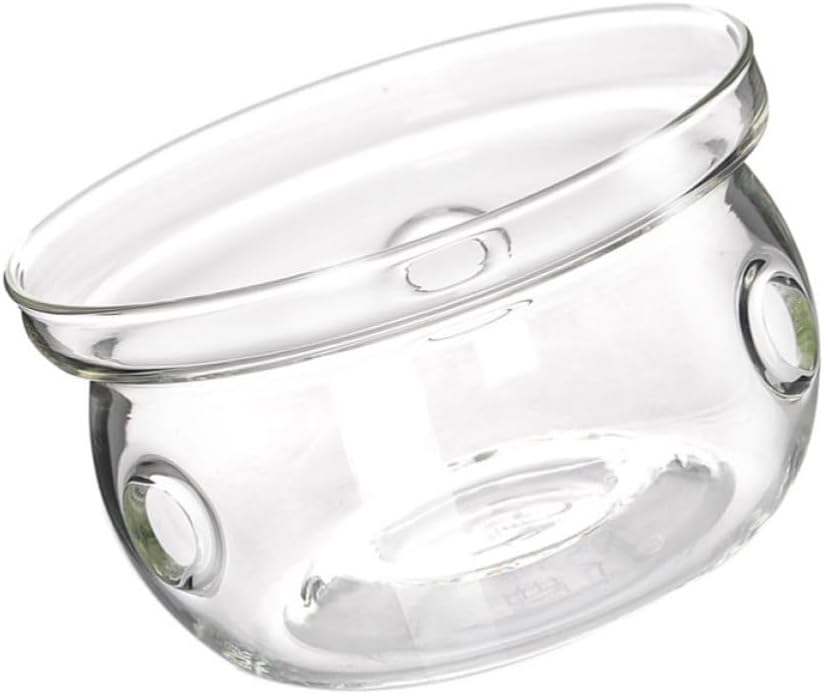 Sewroro Creative Stylish Glass Tea Pot Heating Base Warmer with Insulated Heat Preservation for Home and Office Use, Sturdy Glass Material Tea Warmer Base