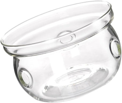 Sewroro Creative Stylish Glass Tea Pot Heating Base Warmer with Insulated Heat Preservation for Home and Office Use, Sturdy Glass Material Tea Warmer Base