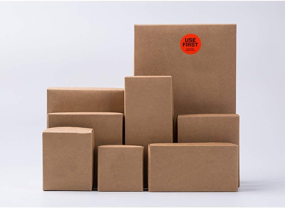 500 Pcs 1.5" Use First Stickers Small Stickers Circle Label Dot Labels Fluorescent Paper, Fluorescent Green