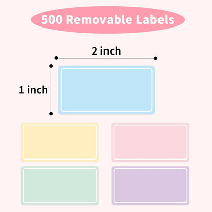 Removable Freezer Labels Stickers, 1 x 3 Inch Blank Removable Freezer Labels Food Storage Stickers, Date Label Waterproof Oil Resistant Easy Clean No Residue- 250 Sheets