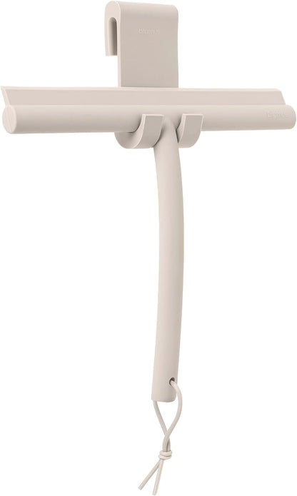 blomus VIPO 69202 Shower Squeegee with Holder, 24 cm Wide, Silicone Squeegee for Shower, Bathroom, Window Squeegee, Windscreen Squeegee, Micro Chip