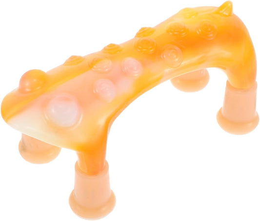 FRCOLOR Handheld Dog-Shaped Massage Tool Portable Trigger Point for Back Neck Foot Joint Relief Flexible Use for Office Lightweight Design Rollers
