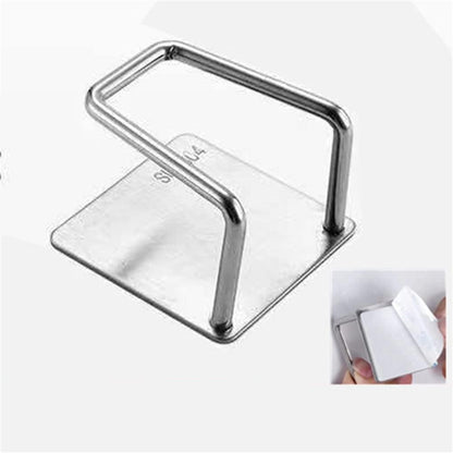 Pot Lid Holder, 2 Pairs of Wall Mount Pot Lid Organizer,304 Stainless Steel Self Adhesive Cabinet Door Pot Lid Holder Rack for Kitchen Wall Mount,Freely Adjustable Length