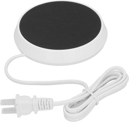 with Auto Shut Off, 18W Electric Mug Warmer Plate, Aluminum Heating for Home Office Use, Keeps Drinks Warm 40°C-60°C