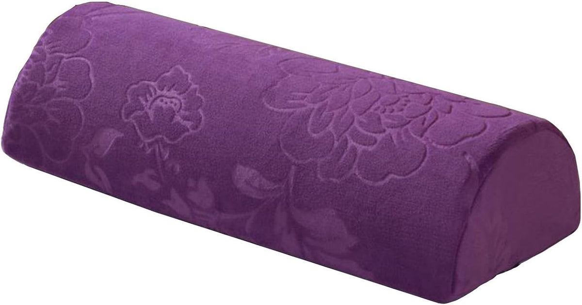 Large Half Moon Bolster Pillow for Legs, Knees, Side Sleepers，Lower Back and Head, with Pillowcase Memory Foam Leg Pillows for Sleeping Yoga Bed(#14,16.5x7x4in/42x18x10cm)