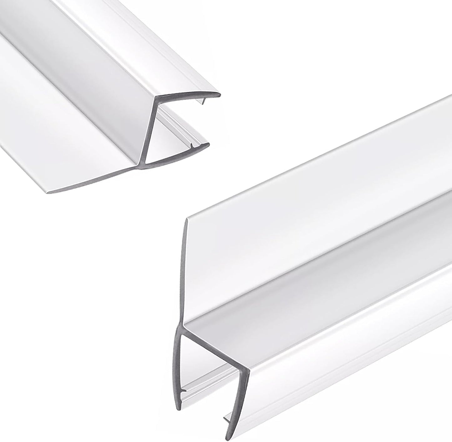 2-Pack 5/16" x 39" Shower Door Bottom Seal Strip, Shower Door Sweep | Frameless Glass Door Seal Strip, Stop Shower Leaks for 5/16" (8mm) Thick Glass