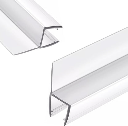 2-Pack 5/16" x 39" Shower Door Bottom Seal Strip, Shower Door Sweep | Frameless Glass Door Seal Strip, Stop Shower Leaks for 5/16" (8mm) Thick Glass