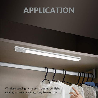 LED Closet Light, 4 Modes Motion Sensor 52 LEDs Under Cabinet/Counter Closet Night Light Portable Wireless Rechargeable Activated Operated Easy-Stick for Stair/Wardrobe/Hallway